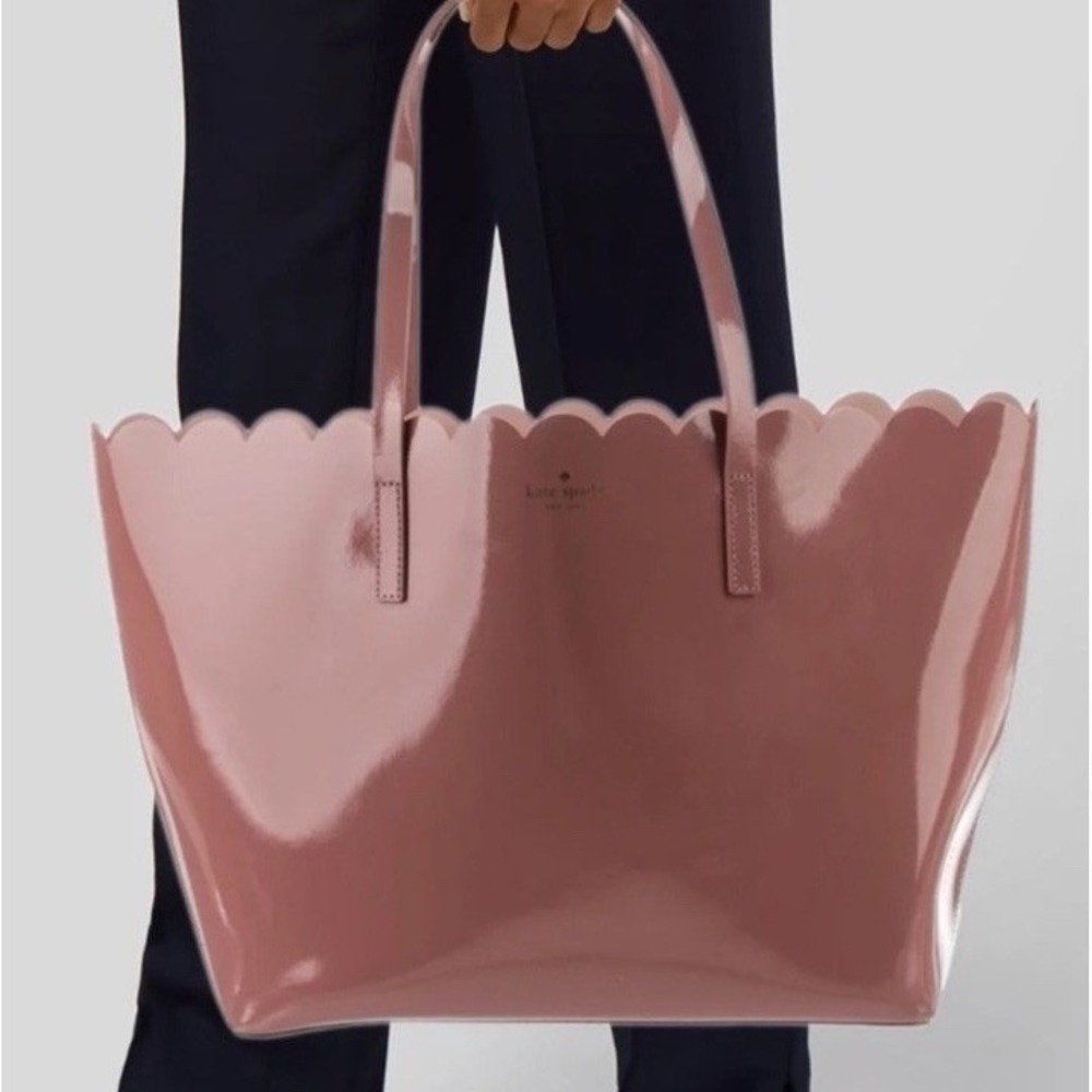 Kate Spade Patent Leather Big Tote In Turkish Rose Excellent Condition
